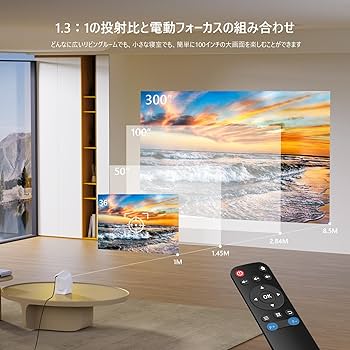 Amazon.co.jp: プロジェクター 家庭用 小型 天井投影 自動台形